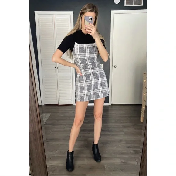 Slip Dress Plaid Dress Urban Outfitters Urban Outfitters Dresses